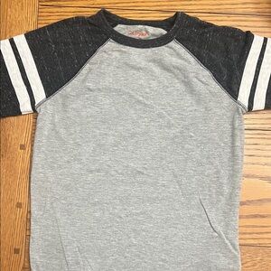 Cat & Jack Gray and Black Kids Tee with Stripes